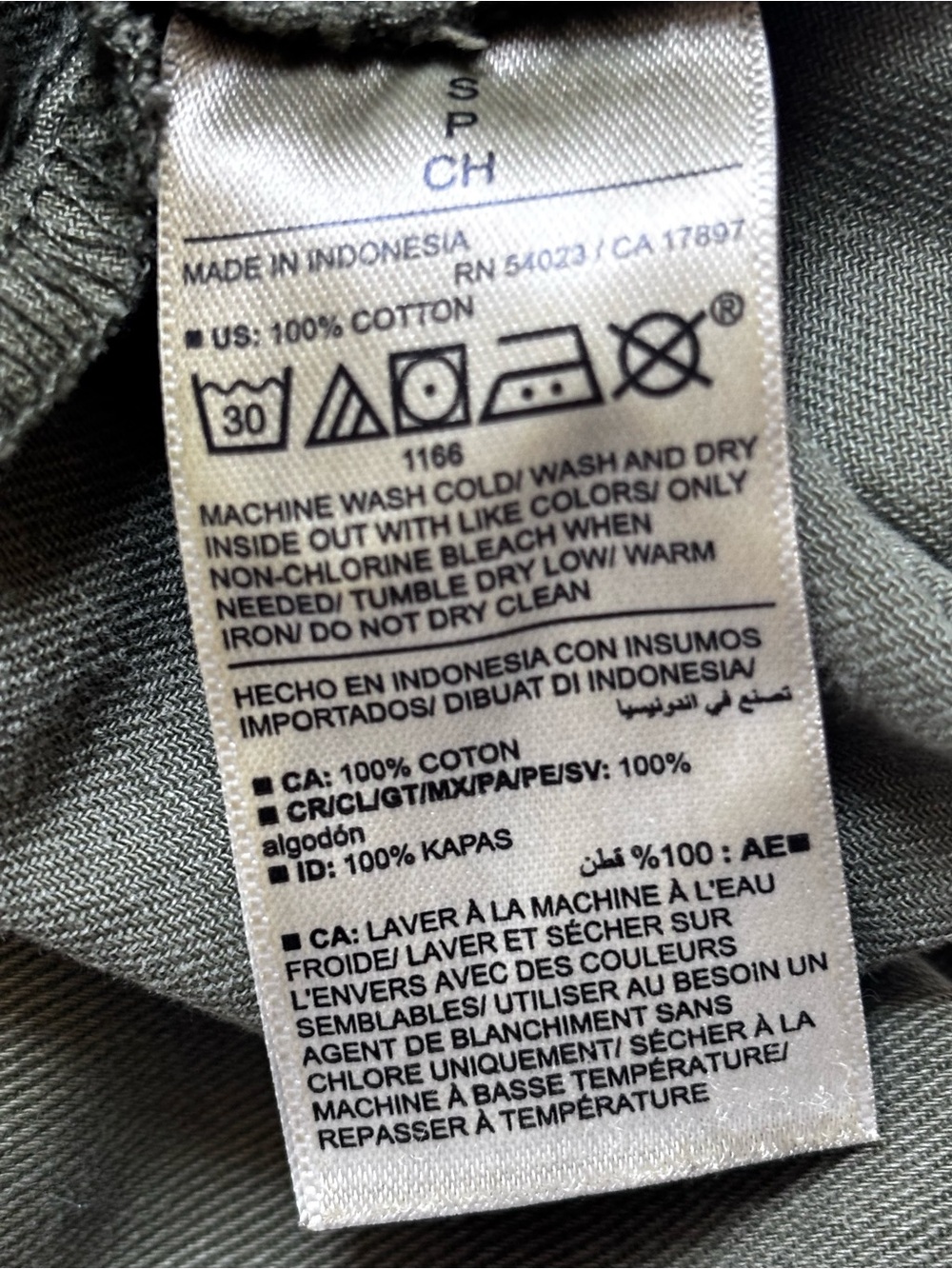 Old Navy High-Waisted Tie-Belt Cargo Straight Workwear Ankle Pants - Picture 11 of 11